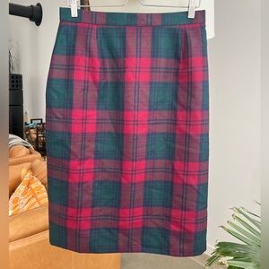 Pitlochry New Wool Plaid Tarten Midi Skirt